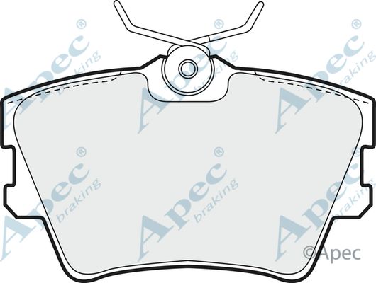 APEC BRAKING Комплект тормозных колодок, дисковый тормоз PAD905